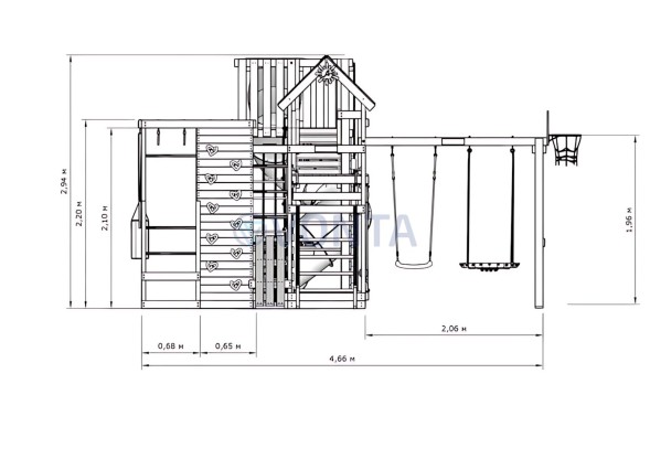 Детская игровая площадка IgraGrad X5
