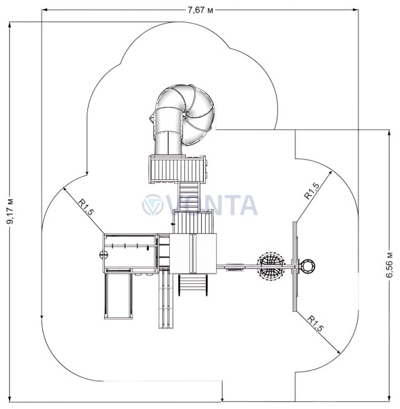 Детская игровая площадка IgraGrad X5