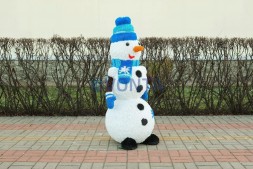 Топиари снеговик Локи, h=135 см — газон Eco