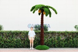 Топиари пальма средняя, кокосовая, h=300см — газон Deluxe + Eco