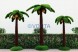 Топиари пальма средняя, кокосовая, h=300см — газон Deluxe + Eco