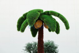 Топиари пальма средняя, кокосовая, h=300см — газон Deluxe + Eco