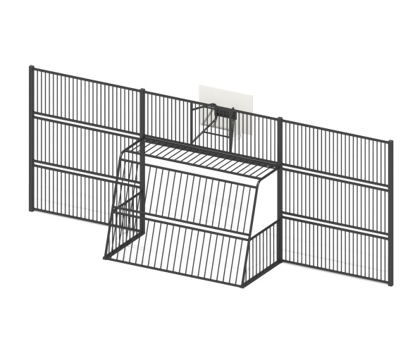 Ограждение с воротами и баскетбольным щитом “Матч”, СП-08.4