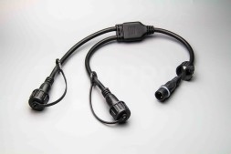 Разветвитель, 2 pin, 1-2, чёрный