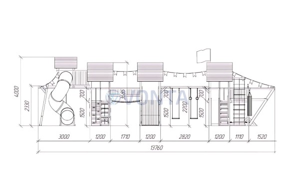 Детская площадка Савушка Люкс 1 Max
