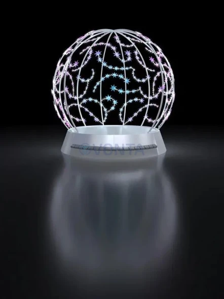 Светодиодная фотозона Шар Вьюга 340 см., (SR076)