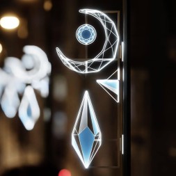 Светодиодная консоль Серёжка с полумесяцем 78*198 см., 220В