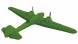 Топиари самолет бомбардировщик, масштаб к оригиналу 1:4 — газон Premium