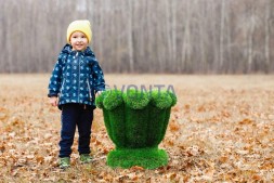 Топиари вазон малый, 50 см — газон Premium