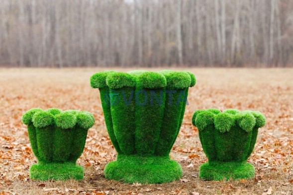 Топиари вазон малый, 50 см — газон Premium