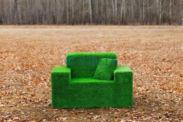 Топиари композиция диван, стол и кресло — газон Eco+