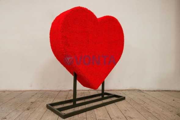 Топиари сердце, h=100 см — газон Eco