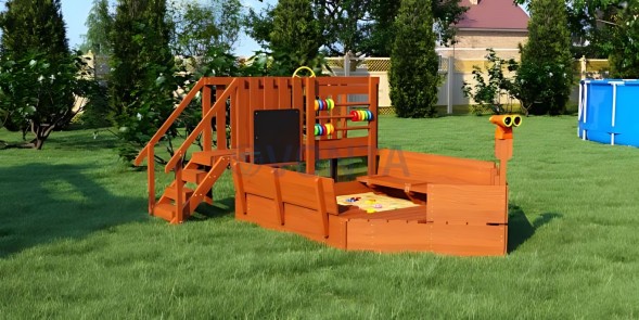 Игровой комплекс Песочный дворик Савушка-4