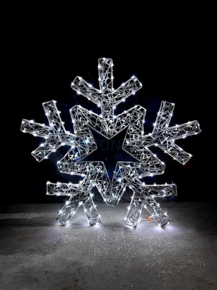 Светодиодная инсталляция Снежинка композит 100 см., (SR294)