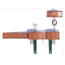 Детская площадка CustWood All-Season 8 (круглый год)