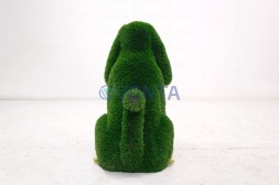 Топиари собака Филька h=80 см, с кашпо — газон Deluxe Green