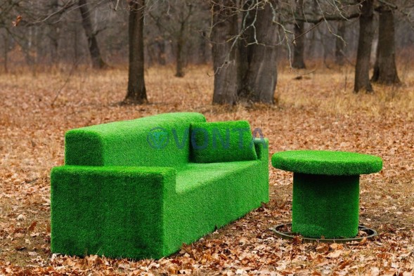 Топиари композиция диван и стол — газон Eco+