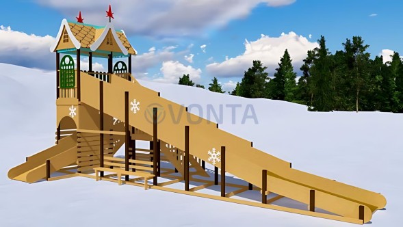 Зимняя горка Волшебная зима 2