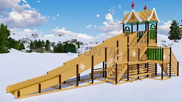 Зимняя горка Волшебная зима 2