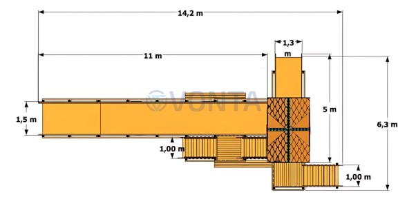 Зимняя горка Волшебная зима 2