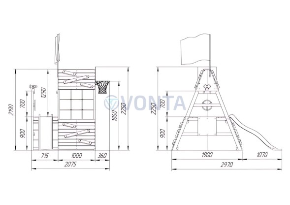 Спортивный домик Савушка База Mini - 1