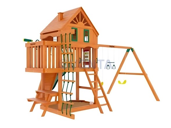 Деревянная детская площадка для дачи Igragrad Шато (Домик)