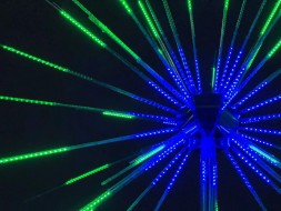 Светодиодная Фигура Фейерверк 3.4 м., 24В, 2592 RGB LED, мерцание, IP65