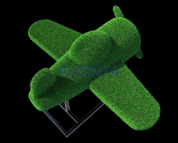 Топиари самолет, L=150см — газон Eco