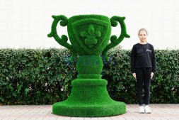 Топиари вазон с гербом — газон Eco