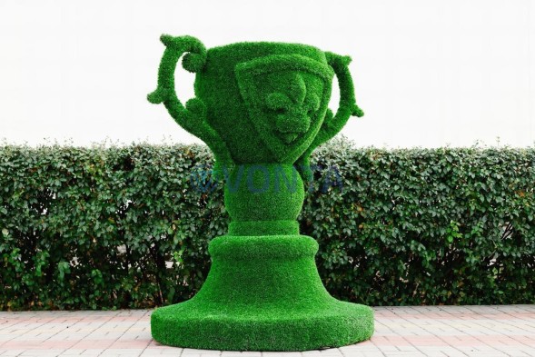 Топиари вазон с гербом — газон Eco