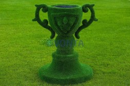 Топиари вазон с гербом — газон Eco