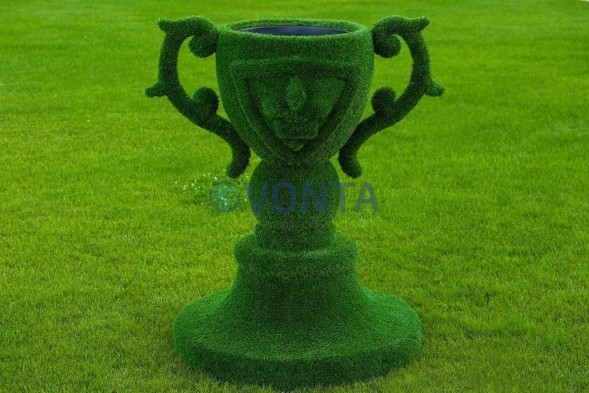 Топиари вазон с гербом — газон Eco