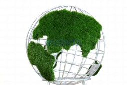 Топиари глобус с кашпо — газон Eco