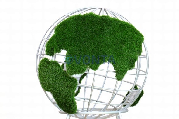 Топиари глобус с кашпо — газон Eco