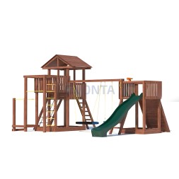 Детская деревянная игровая площадка для улицы дачи CustWood Active 10