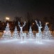Комплект светодиодных фигур Олени в лесу 6 шт.
