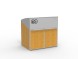 Контейнерный шкаф для ТБО «Модуль» с деревянным фасадом, 255.05.05