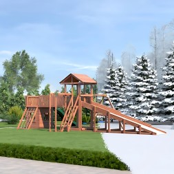 Детская площадка CustWood All-Season 9 (круглый год)