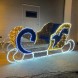 Световая фигура «Сани Деда Мороза»