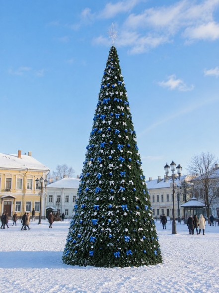 Уличная каркасная елка «Уральская» 23 м