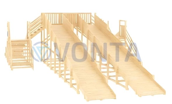 Зимняя горка IgraGrad Snow Fox 4 ската без окраски