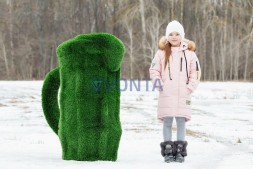 Топиари бокал пенного — газон Deluxe