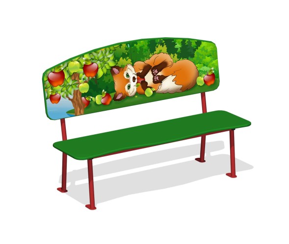 Лавочка детская “Лиса”, МФ-32.11