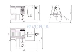 Детский комплекс Савушка Непоседа 8 oak