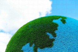 Топиари земной шар в руке — газон Eco