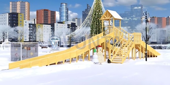 Зимняя горка Савушка Зима Wood 11
