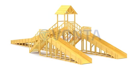 Зимняя горка Савушка Зима Wood 11