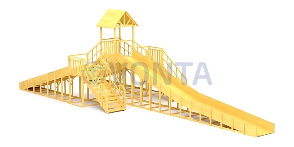 Зимняя горка Савушка Зима Wood 11