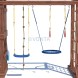 Детская деревянная игровая площадка для улицы дачи CustWood Scout SC10 с деревянной крышей