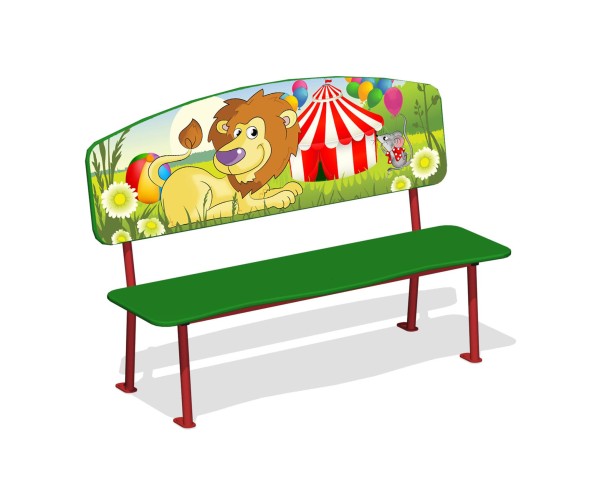 Лавочка детская “Львенок в цирке”, МФ-32.13